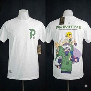 Primitive x Naruto Shippuden Shirt Small NWT White Kakashi Minato Tsunade Rare